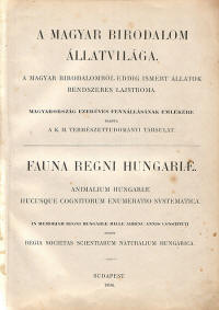 fauna regni hungaiae